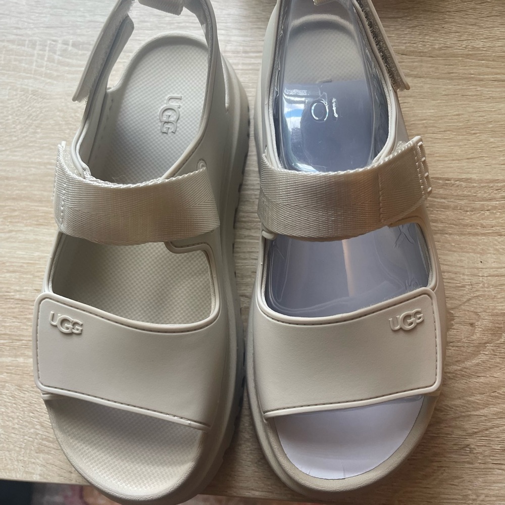 Ugg GoldenGlow Sandals in Sea Salt Color